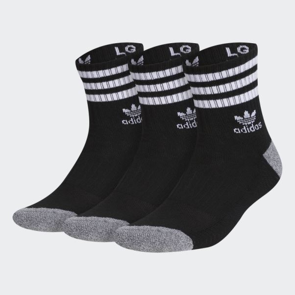 Chaussettes Hautes Adidas Roller Noires 3 Paires