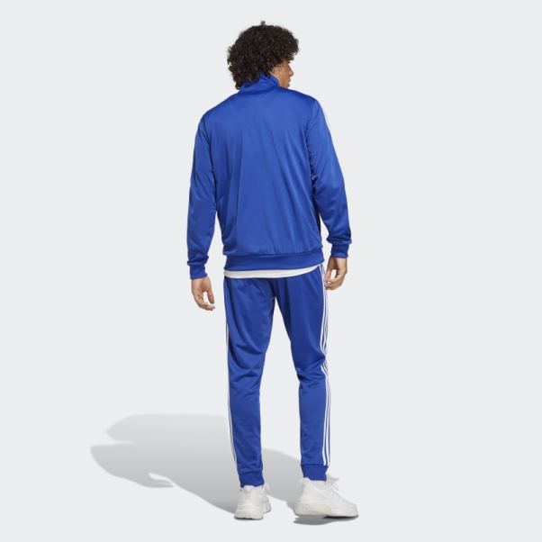 Survetement Adidas Basic 3-stripes Tricot Bleu