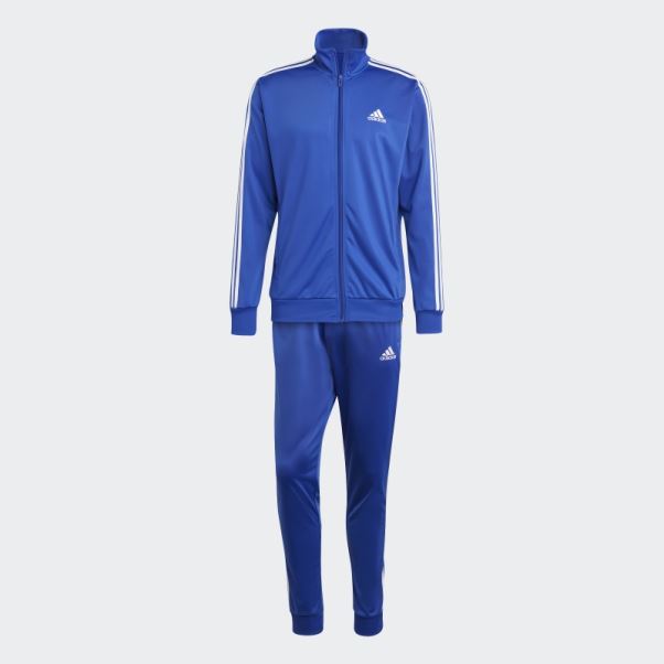 Survetement Adidas Basic 3-stripes Tricot Bleu