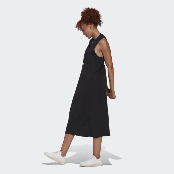Robe Côtelée Adidas Noir