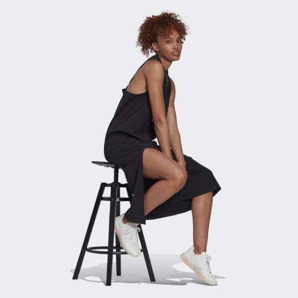 Robe Côtelée Adidas Noir
