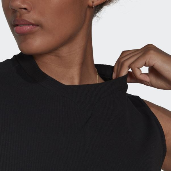 Robe Côtelée Adidas Noir