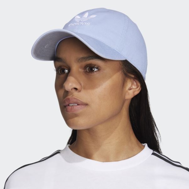 Adidas Bonnet Décontracté à Bride Arrière Bleu Aube
