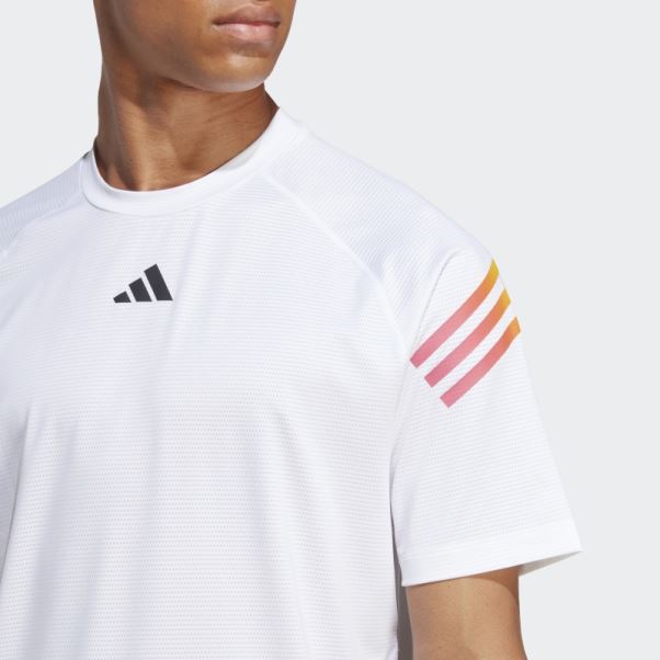 Adidas Train Icon 3-stripes T-shirt D'entrainement Blanc