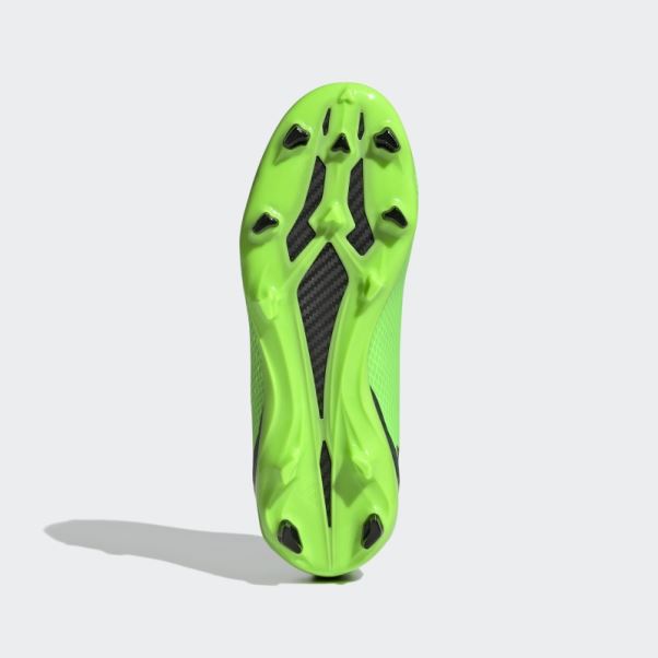 Adidas X Speedportal.3 Vert Crampons Sol Ferme Sans Lacets