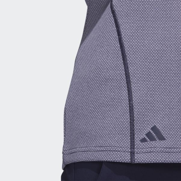 Adidas Bleu Marine 1/4-zip Golf Pull