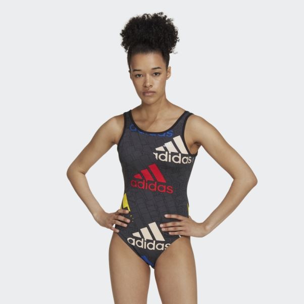Body à Logo Multicolore Carbon Essentials Adidas
