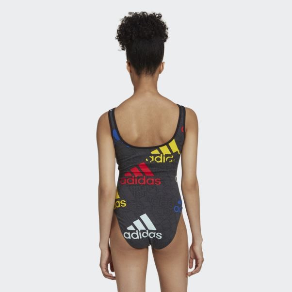 Body à Logo Multicolore Carbon Essentials Adidas