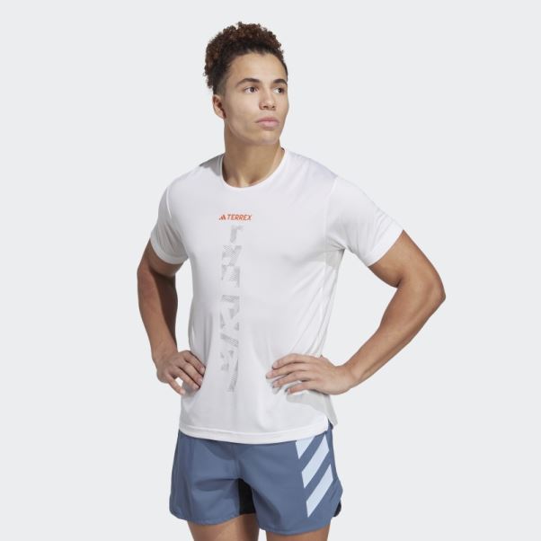 T-shirt De Trail Running Terrex Agravic Blanc Adidas