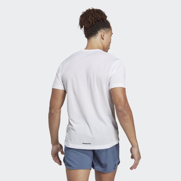 T-shirt De Trail Running Terrex Agravic Blanc Adidas