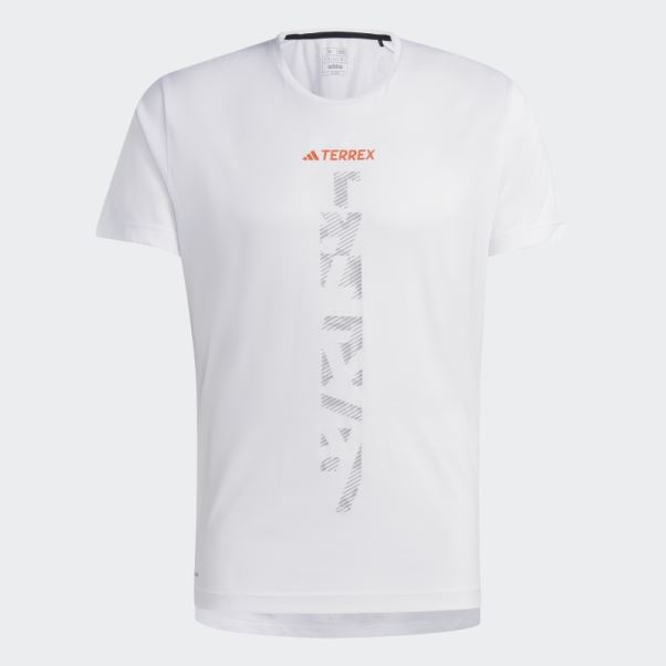 T-shirt De Trail Running Terrex Agravic Blanc Adidas