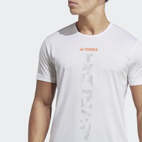 T-shirt De Trail Running Terrex Agravic Blanc Adidas