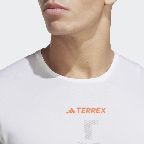 T-shirt De Trail Running Terrex Agravic Blanc Adidas
