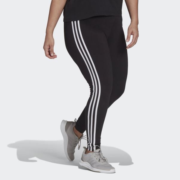 Adidas Essentials 3-stripes Legging (grande Taille) Blanc