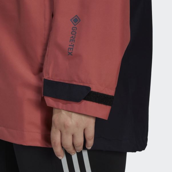 Veste De Pluie Terrex Gore-tex Paclite (taille Plus) Rouge Adidas