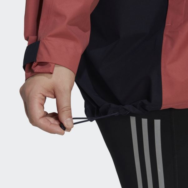 Veste De Pluie Terrex Gore-tex Paclite (taille Plus) Rouge Adidas