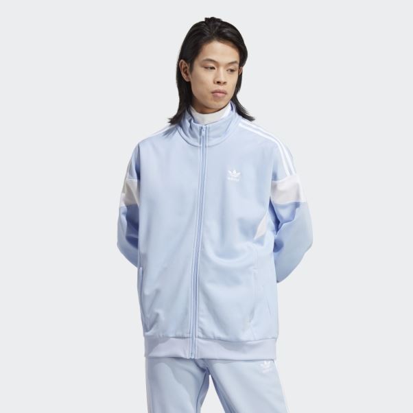 Adidas Bleu Aube Adicolor Classics Coupe Ligne Veste De Survêtement