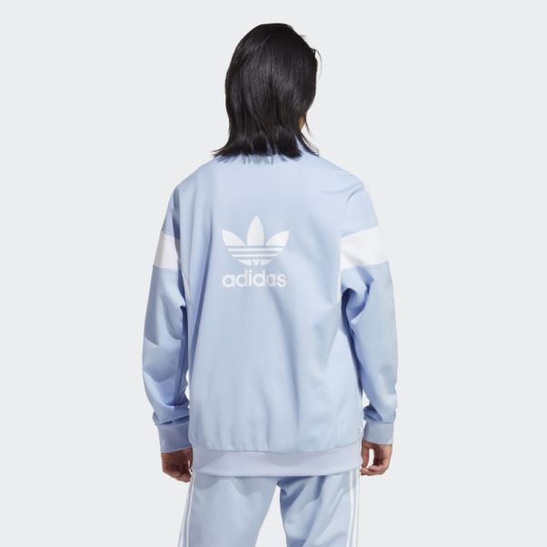 Adidas Bleu Aube Adicolor Classics Coupe Ligne Veste De Survêtement