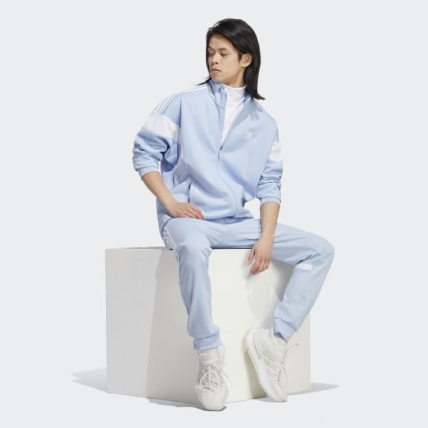 Adidas Bleu Aube Adicolor Classics Coupe Ligne Veste De Survêtement