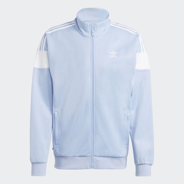 Adidas Bleu Aube Adicolor Classics Coupe Ligne Veste De Survêtement