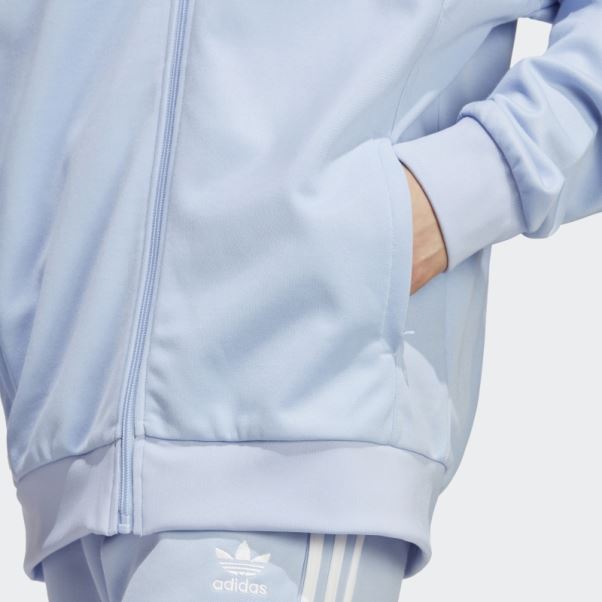 Adidas Bleu Aube Adicolor Classics Coupe Ligne Veste De Survêtement