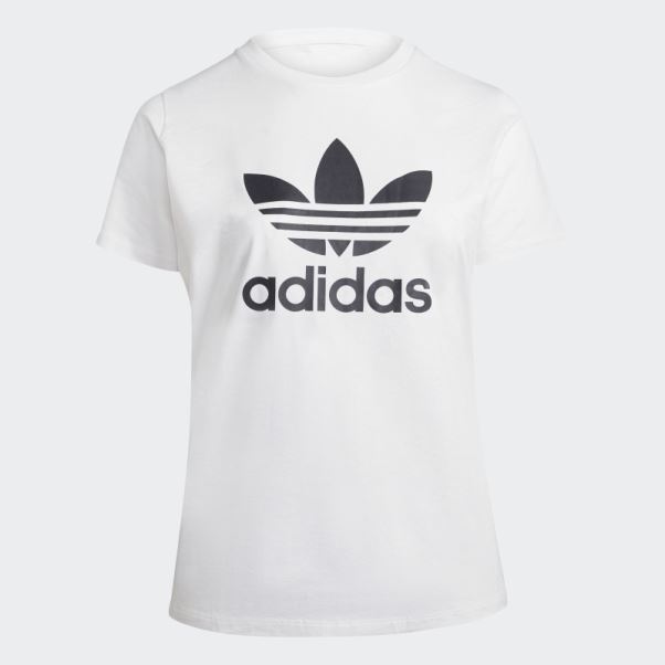T-shirt Adicolor Classics Trefoil (taille Plus) Blanc Adidas