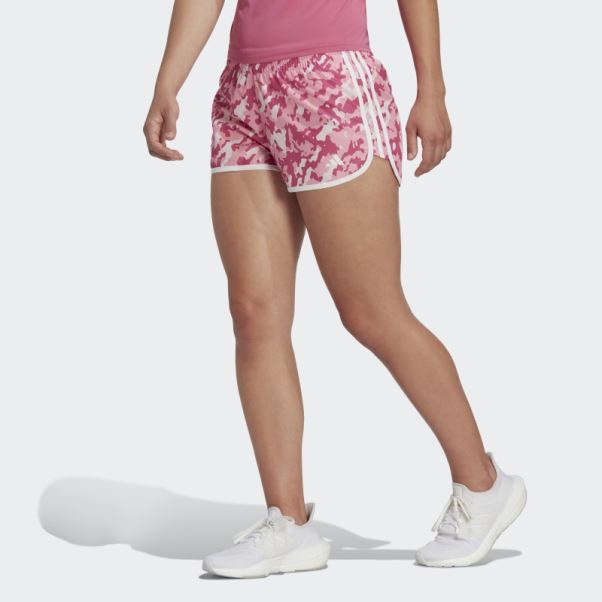 Short De Course Marathon 20 Camo Adidas Rose