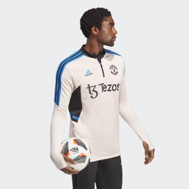 Manchester United Condivo 22 Training Top Icey Rose Adidas