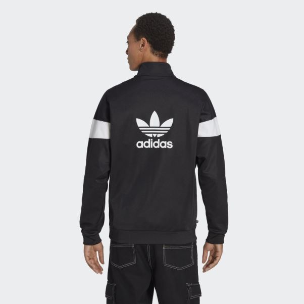 Haut De Survêtement Adidas Adicolor Classics Cut Line Noir