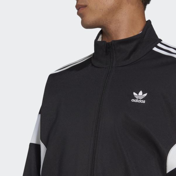 Haut De Survêtement Adidas Adicolor Classics Cut Line Noir