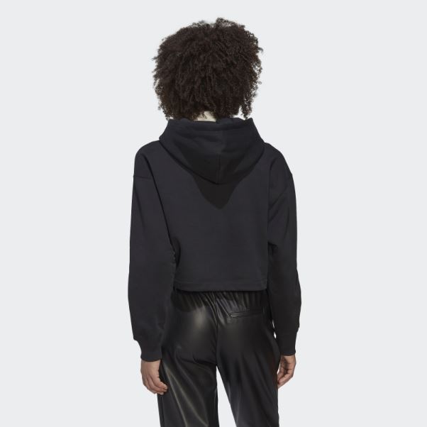Sweat à Capuche Court Adicolor Contempo Noir Adidas