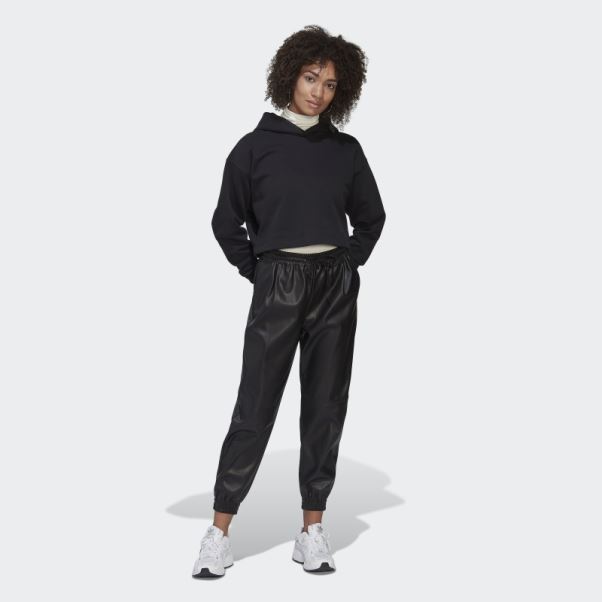 Sweat à Capuche Court Adicolor Contempo Noir Adidas