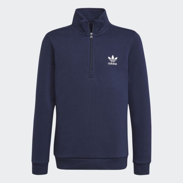 Sweat Demi-zip Adicolor Night Indigo Adidas