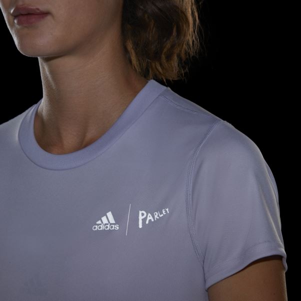 Adidas X Parley Running Tee Hot Silver Dawn