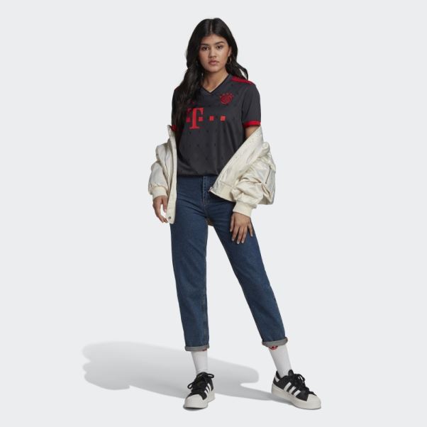Mode Nuit Gris Adidas Fc Bayern 22/23 Troisième Maillot