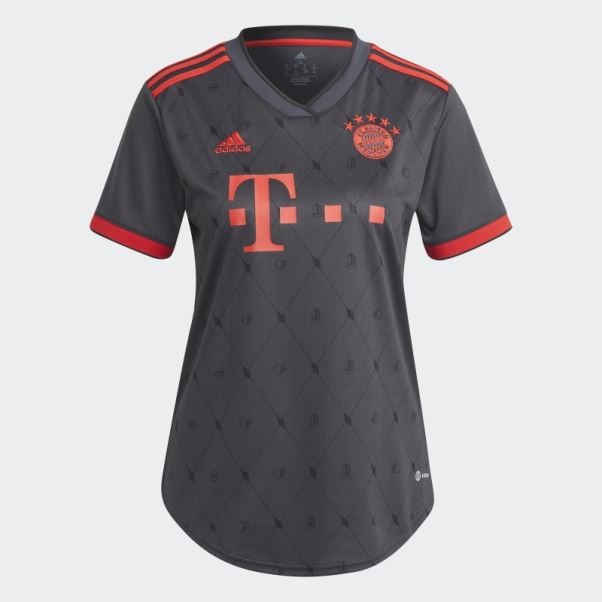 Mode Nuit Gris Adidas Fc Bayern 22/23 Troisième Maillot