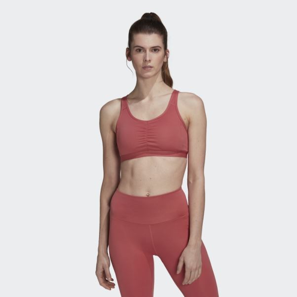 Soutien-gorge à Maintien Moyen Coreessentials Adidas Rouge