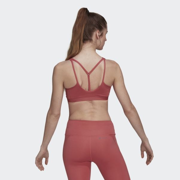 Soutien-gorge à Maintien Moyen Coreessentials Adidas Rouge