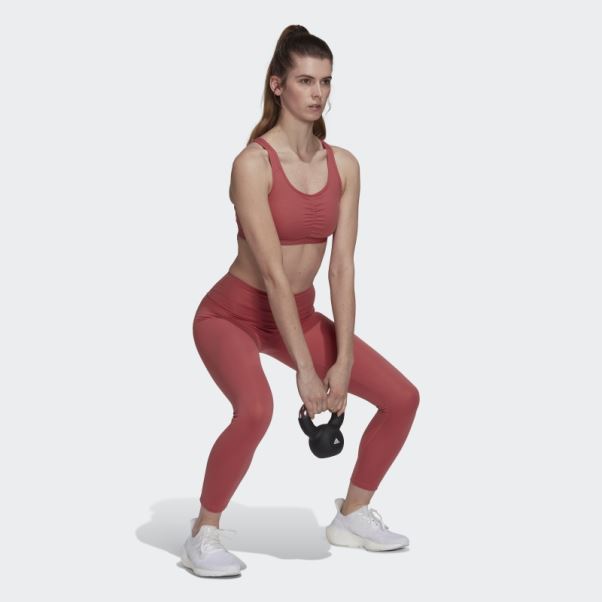 Soutien-gorge à Maintien Moyen Coreessentials Adidas Rouge