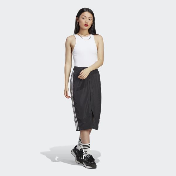 Jupe Longue Piste Adicolor Classics Noir Adidas