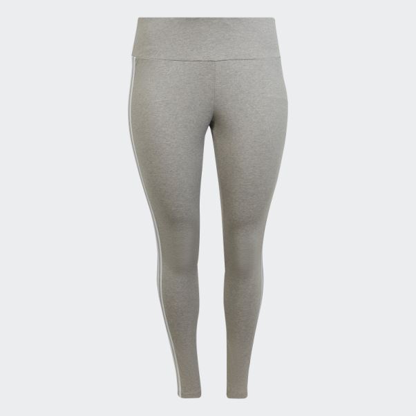 Legging Adicolor Classics 3 Bandes (grande Taille) Gris Moyen Adidas