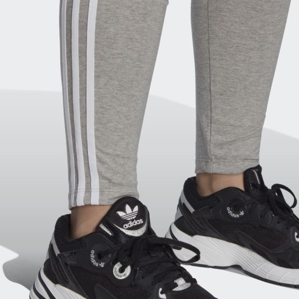 Legging Adicolor Classics 3 Bandes (grande Taille) Gris Moyen Adidas