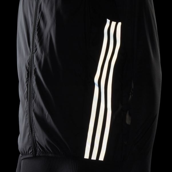 Run Icon 3-stripes Gilet De Running Adidas Noir
