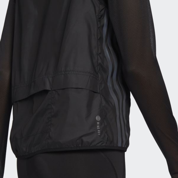 Run Icon 3-stripes Gilet De Running Adidas Noir