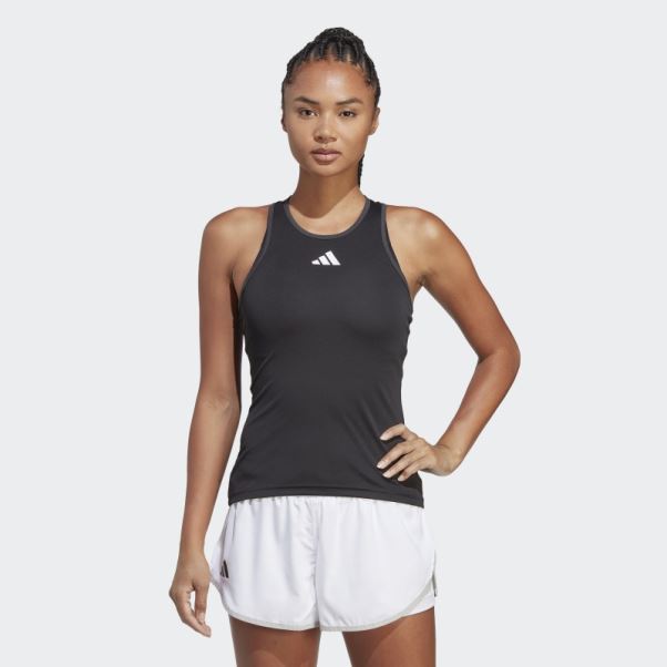 Club Tennis Débardeur Noir Adidas