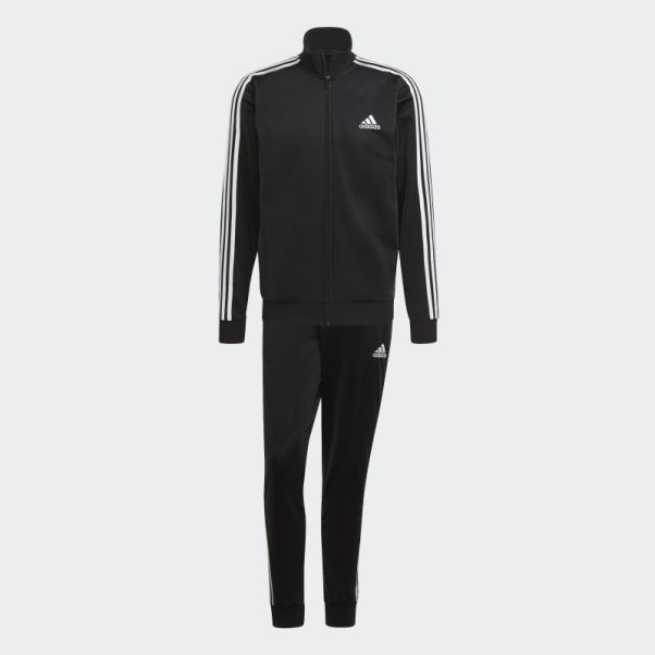 Survetement Adidas Essentials 3 Bandes Noir