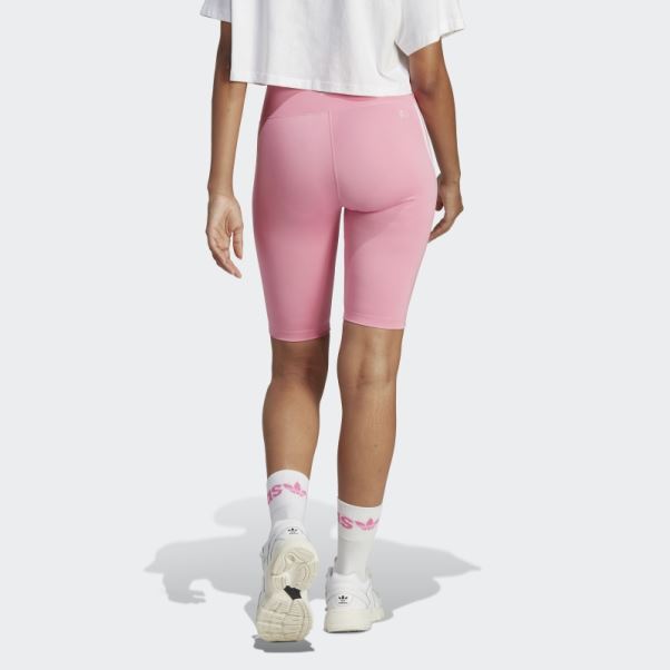 Collants Courts Taille Haute Adicolor Classics Adidas Rose