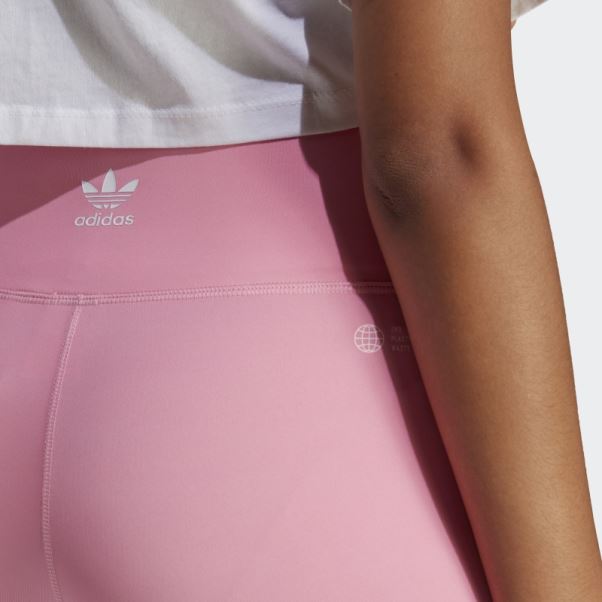 Collants Courts Taille Haute Adicolor Classics Adidas Rose
