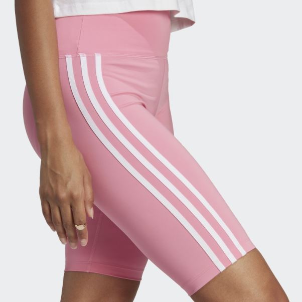 Collants Courts Taille Haute Adicolor Classics Adidas Rose