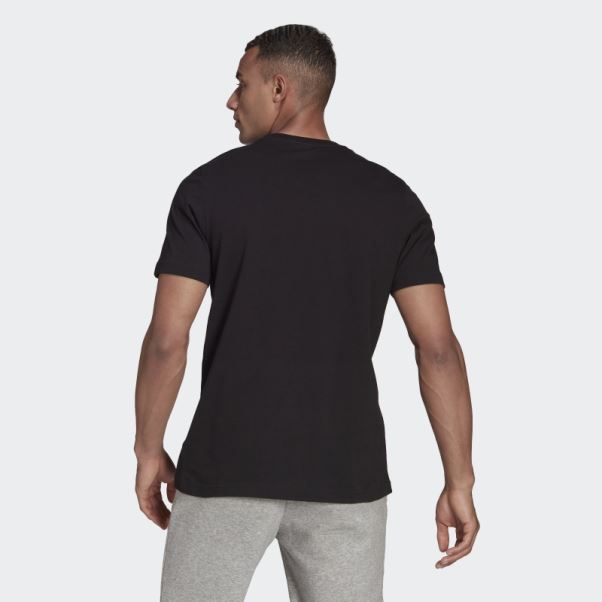 T-shirt Graphique Adidas Foil Logo Box Noir